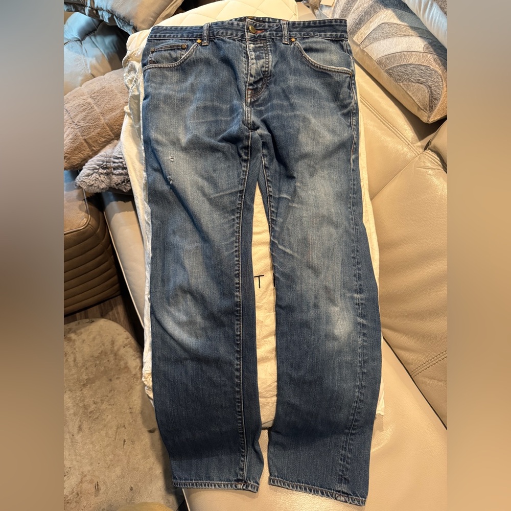 Ted Baker Straight Leg Jeans Light Distressing sz 32R